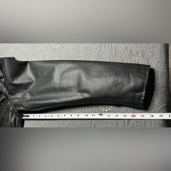 Viking Cycle Women’s Black Leather Motorcycle Jacket NWT Size Medium - Picture 12 of 14